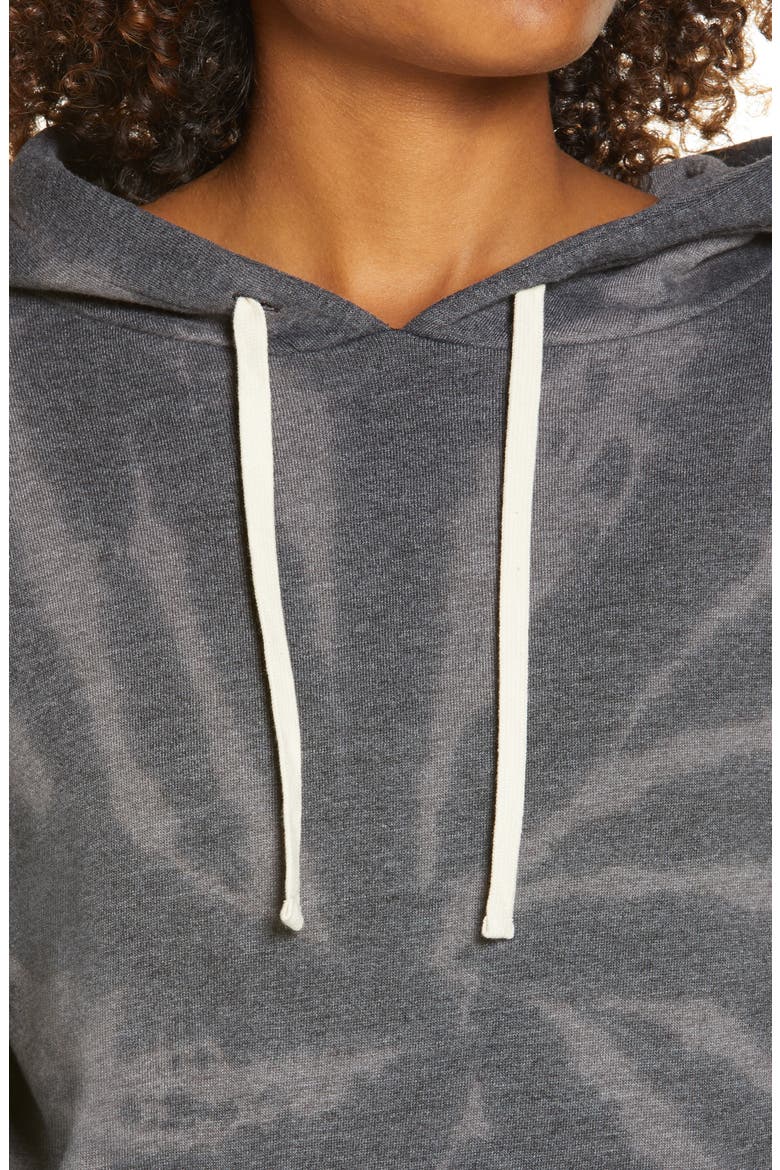 Cali Tie Dye Hoodie, Alternate, color, BLACK