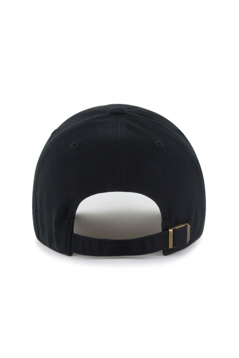 Men's '47  Black New York Knicks Clean Up Adjustable Hat, Alternate, color, Black
