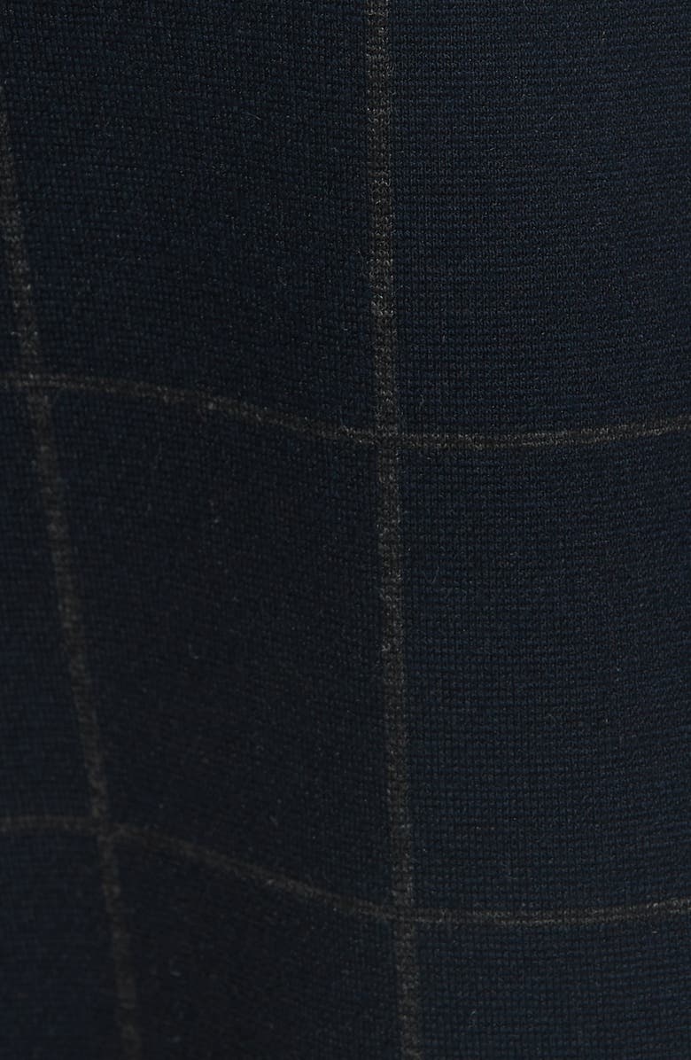 Theory Windowpane Knit A-Line Dress, Alternate, color, 