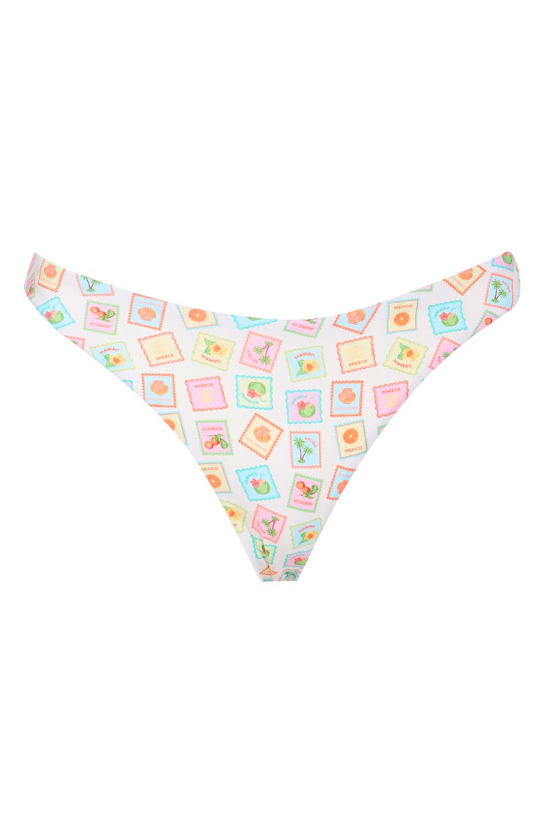 Dippin Daisys Rosette Bikini Bottoms, Main, color, Collecting Stamps