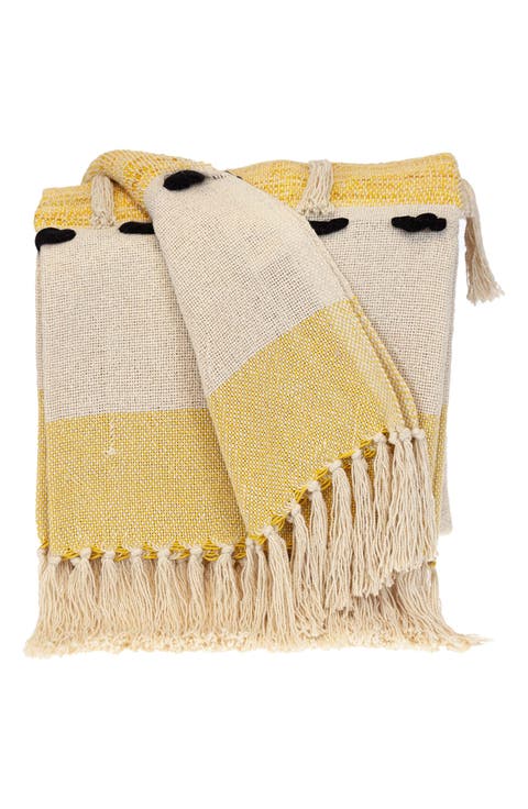 Inca Fringe Throw Blanket
