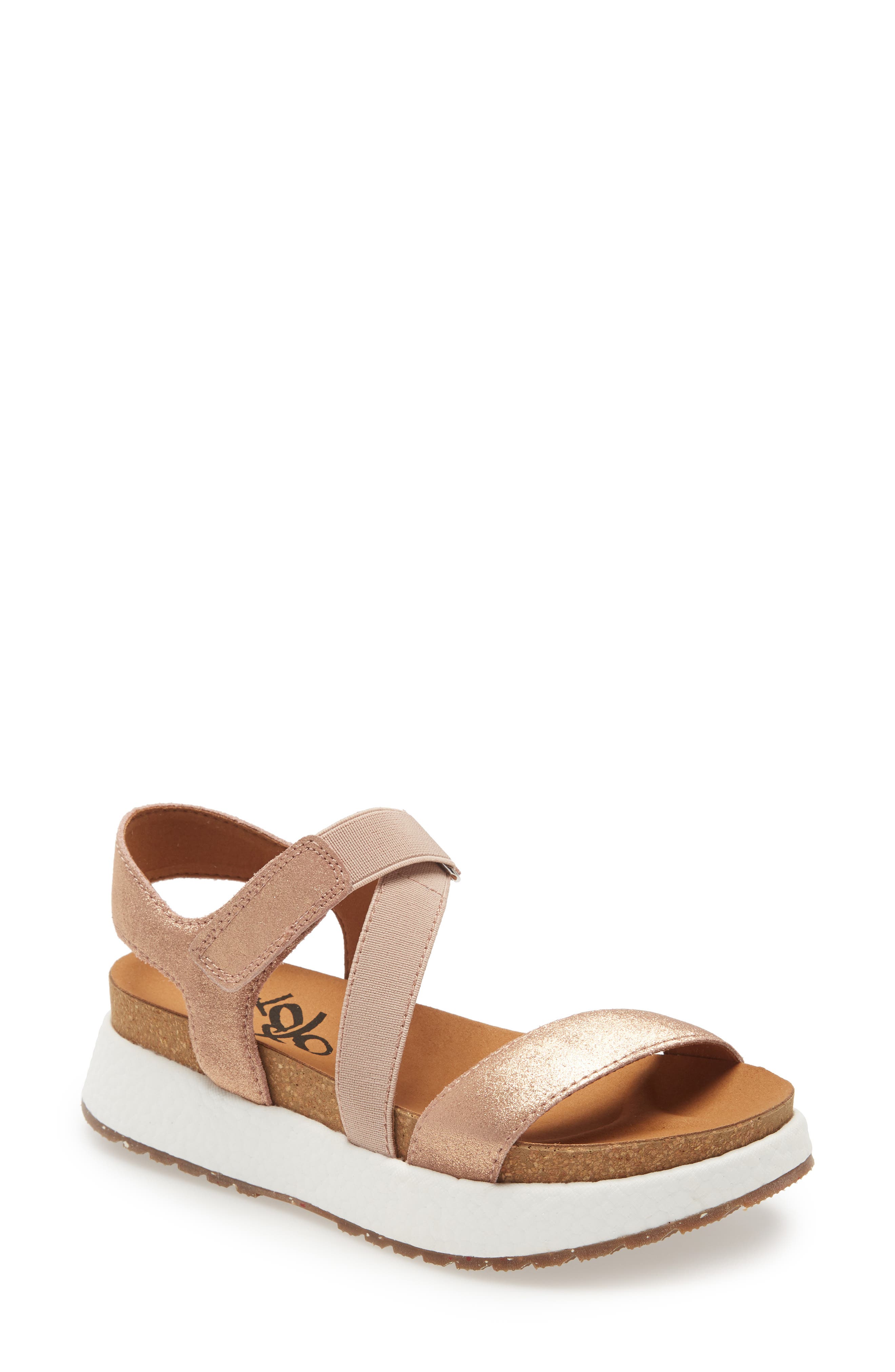 Sierra Platform Wedge Sandal, Main, color, COPPER LEATHER
