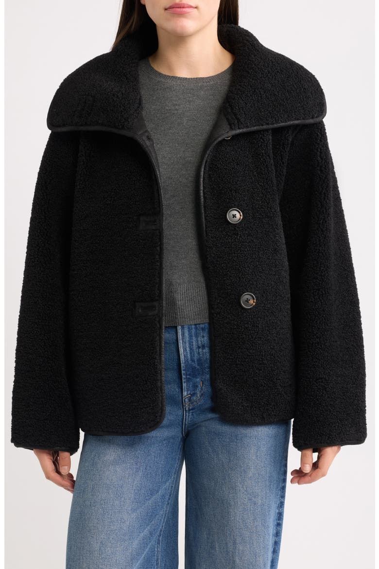 Fleece Jacket, Main, color, BLACKBLACK