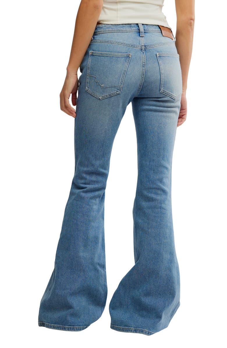 Free People Love Bomb Flare Leg Jeans, Alternate, color, Dynamite