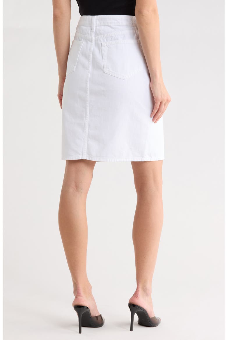 Tylee Denim Skirt, Alternate, color, BLANC