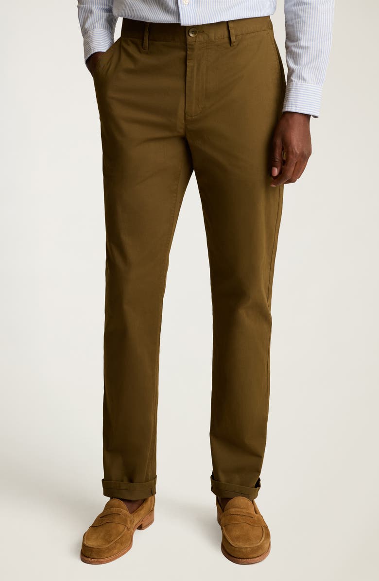 Bonobos Stretch Cotton Chinos, Main, color, Dark Olive