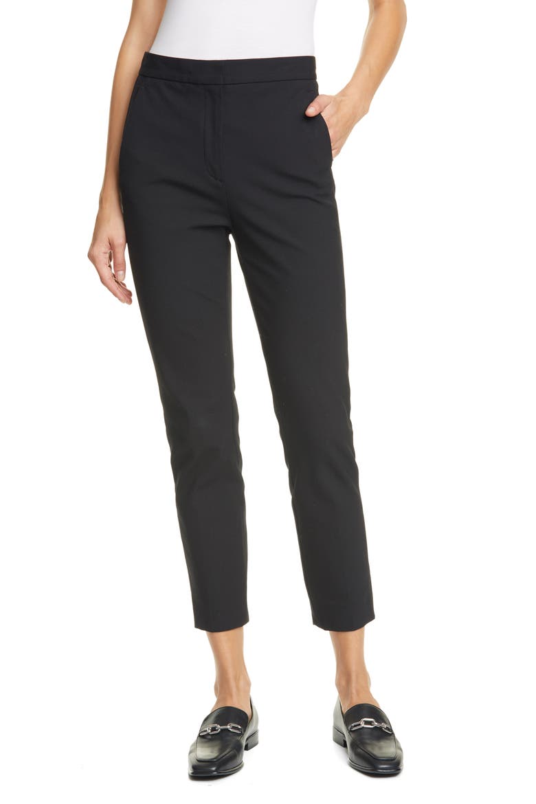 Layla Stretch Ankle Pants, Main, color, BLK