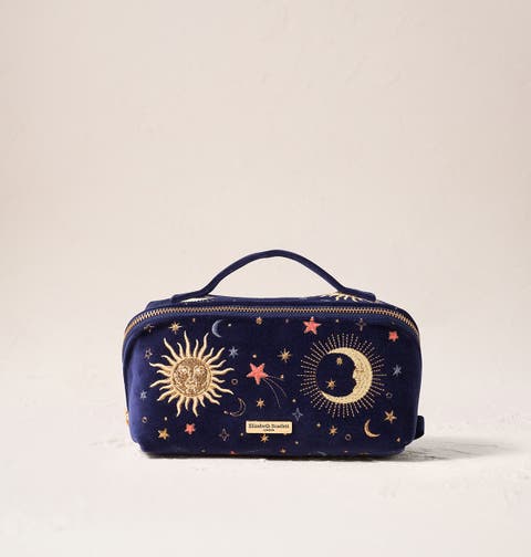Celestial Velvet Open Flat Makeup Bag