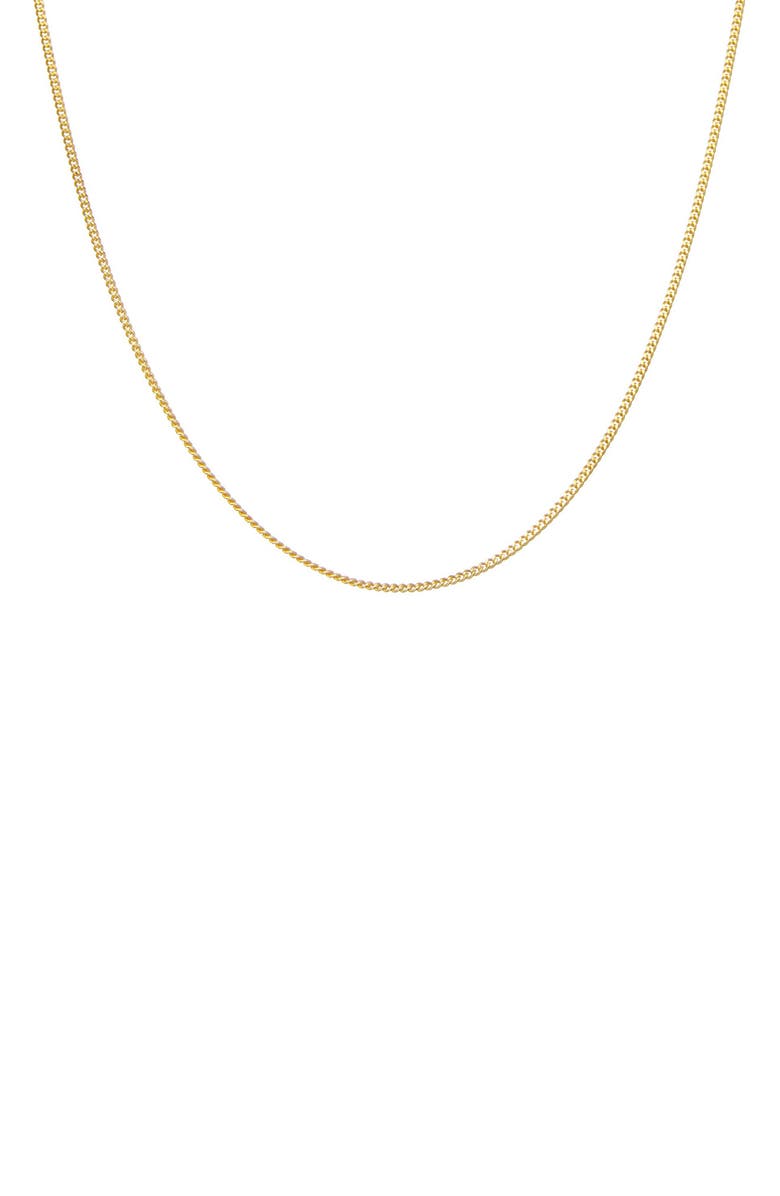 FZN Curb Chain Necklace, Main, color, Yellow