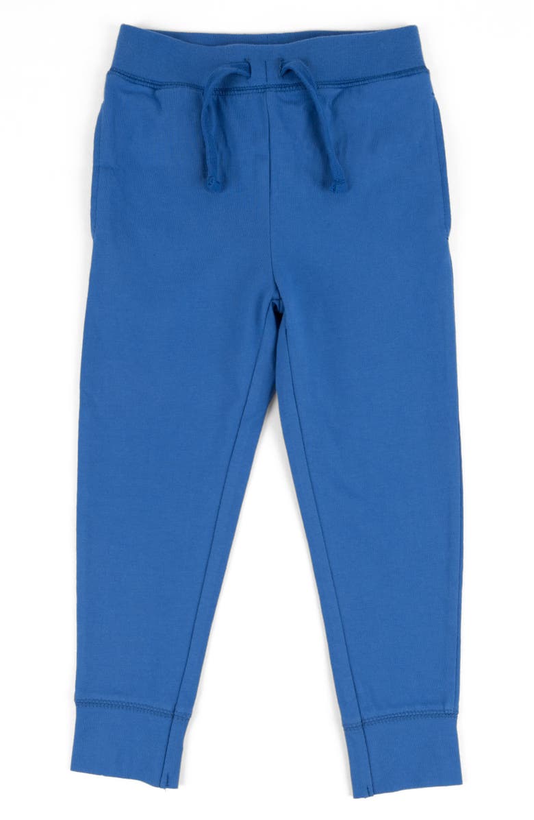 Leveret Kids 100% Cotton Lightweight Jogger Pants, Alternate, color, Royal Blue