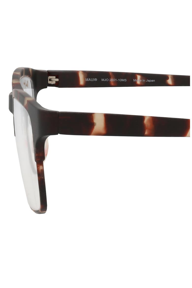 51mm Rectangular Optical Glasses, Alternate, color, TORTOISE TORTOISE TRANSPARENT