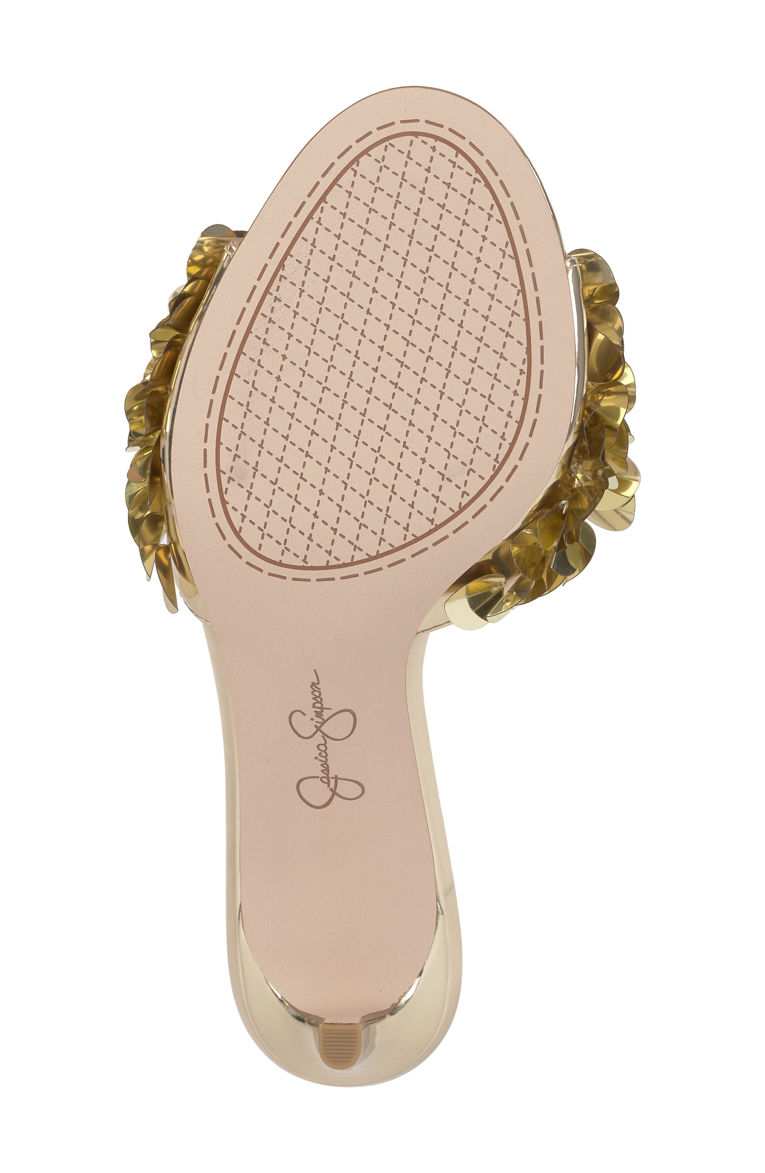 Jessica Simpson Palora Slide Sandal, Alternate, color, Light Gold