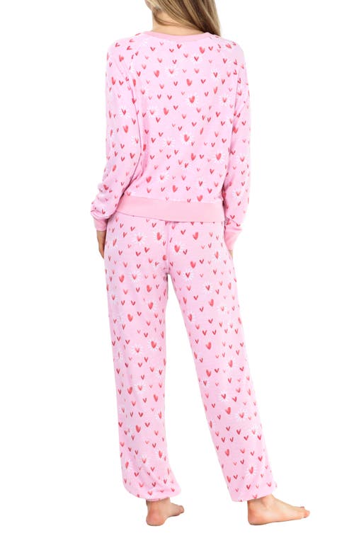 Honeydew Intimates Star Seeker Brushed Jersey Pajamas In Pink