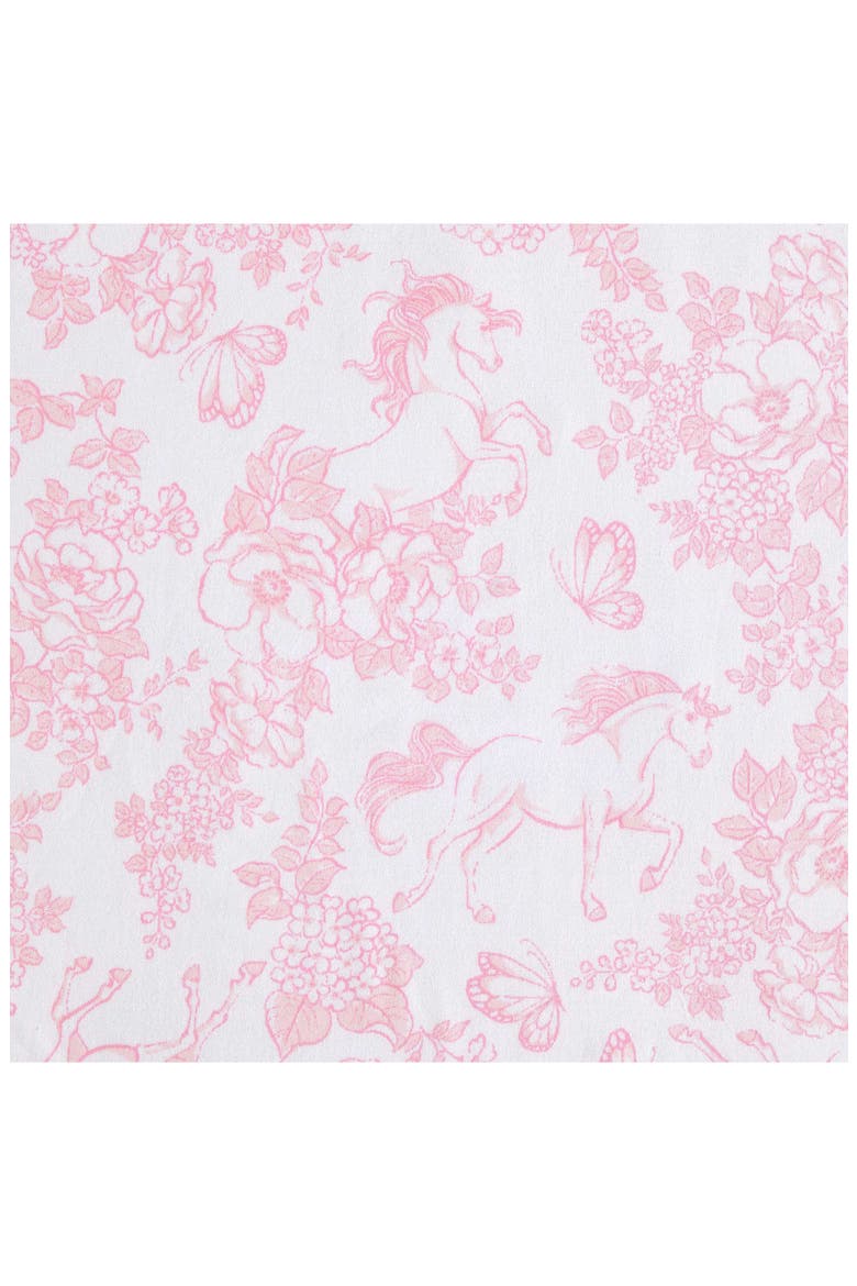 Toile Unicorn Microfiber Sheet Set, Alternate, color, PINK TOILE UNICORN