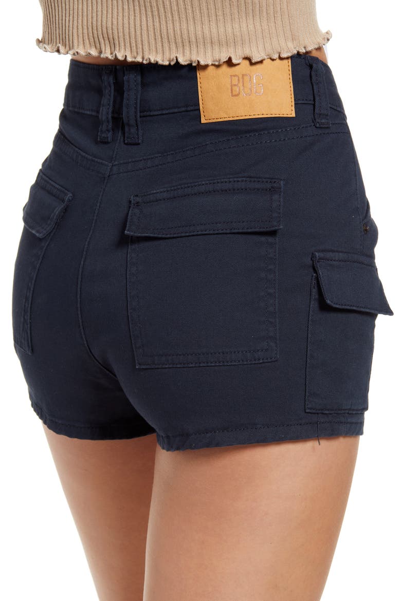 Cargo Hot Pants, Alternate, color, NAVY