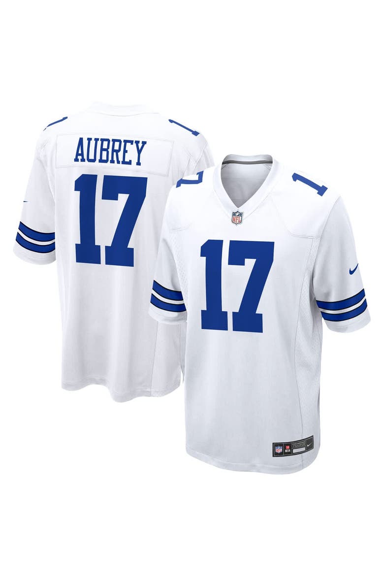 Men's Nike Brandon Aubrey White Dallas Cowboys Game Jersey, Main, color, White