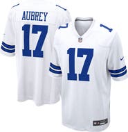 Nike Men's Nike Brandon Aubrey White Dallas Cowboys Game Jersey