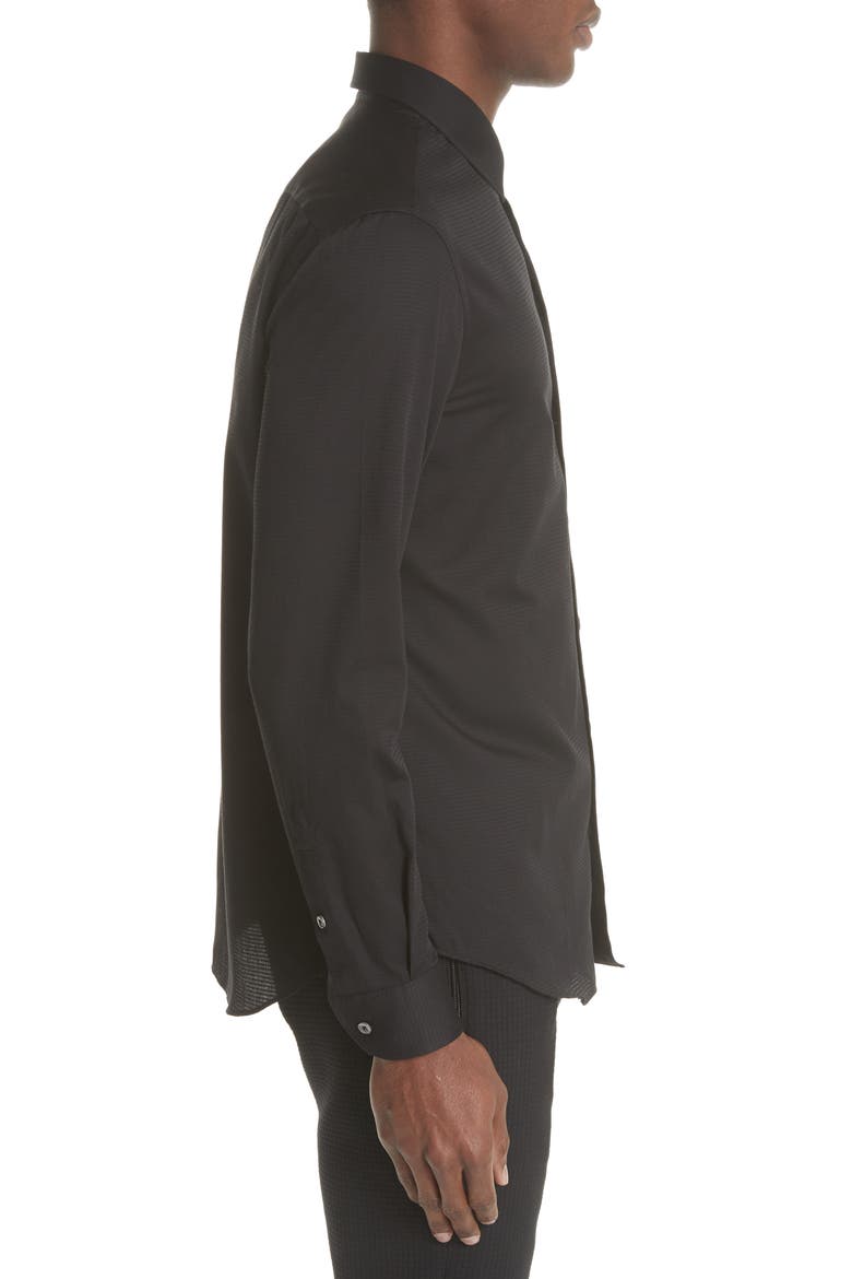 Slim Fit Solid Shirt, Alternate, color, ARMANI