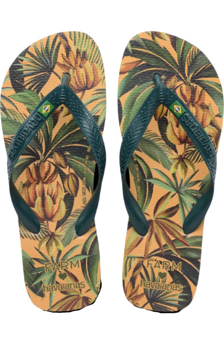 Havaianas x FARM Rio Bananart Flip Flop, Alternate, color,