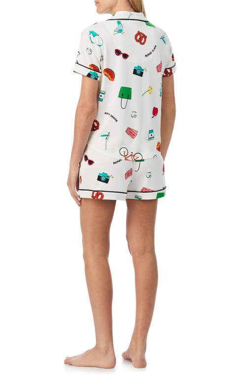 Kate Spade New York Print Short Pajamas In White