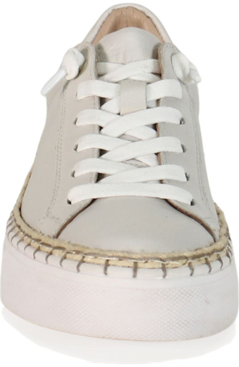 DibaTrue EM BELISH Metallic Leather Lace Up Sneaker, Alternate, color, White