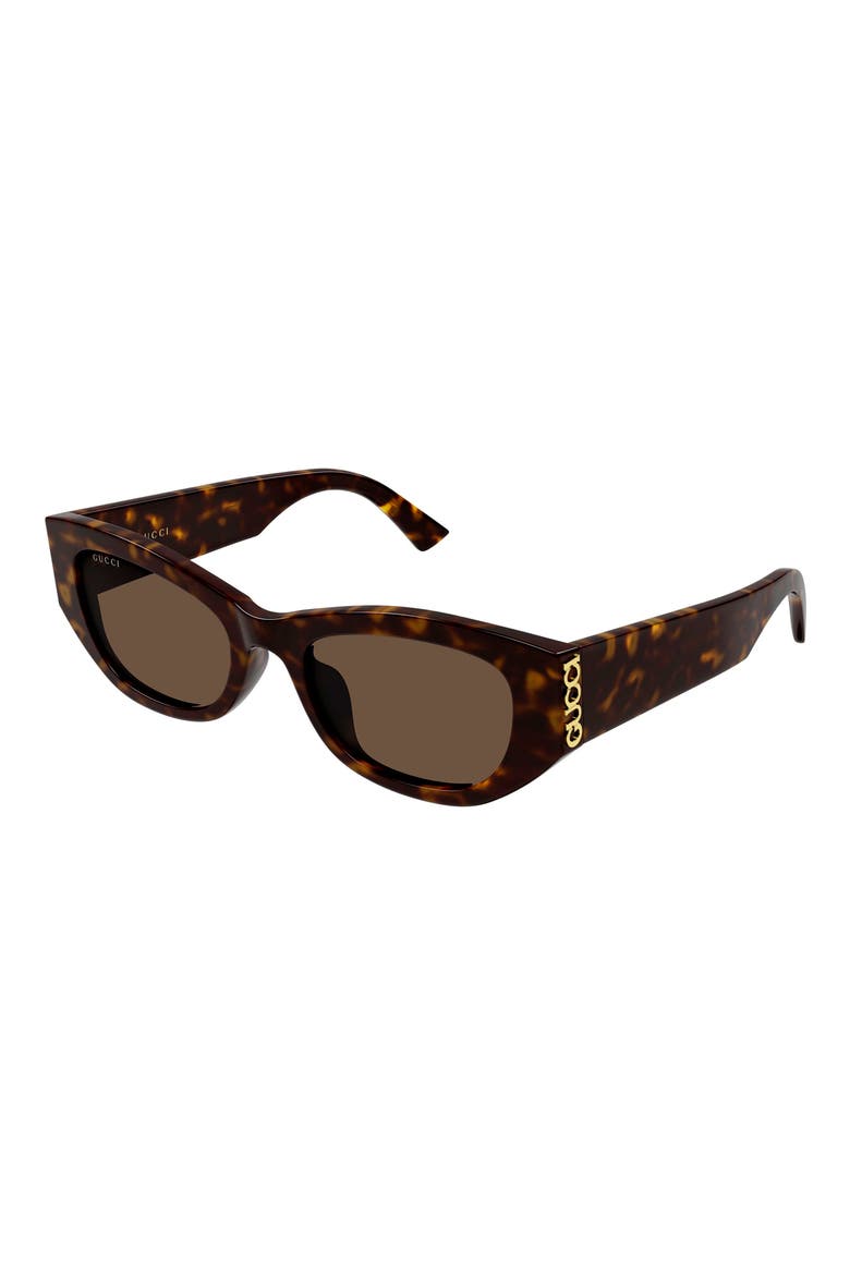 53mm Cat Eye Sunglasses, Alternate, color, HAVANA