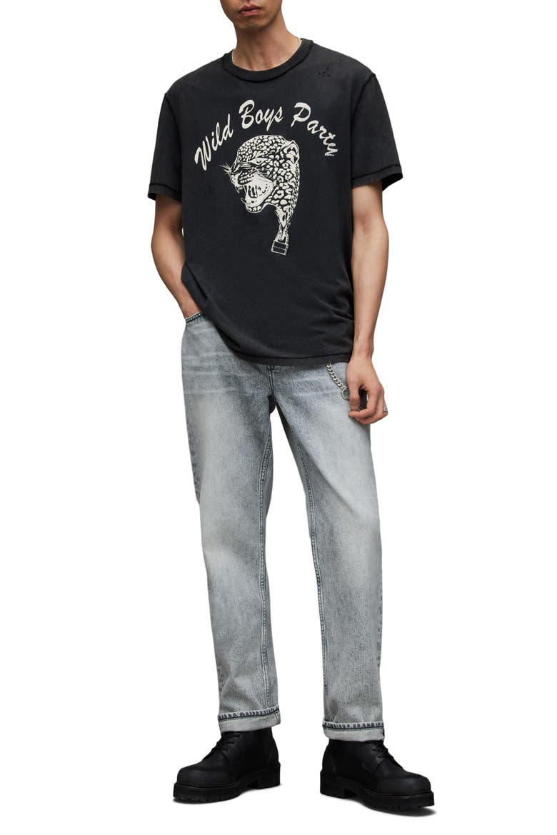 Wild Boys Cotton Graphic T-Shirt, Alternate, color, WASHED BLACK