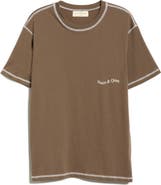 Museum of Peace & Quiet Wordmark Reverse Stitch Logo Graphic T-Shirt