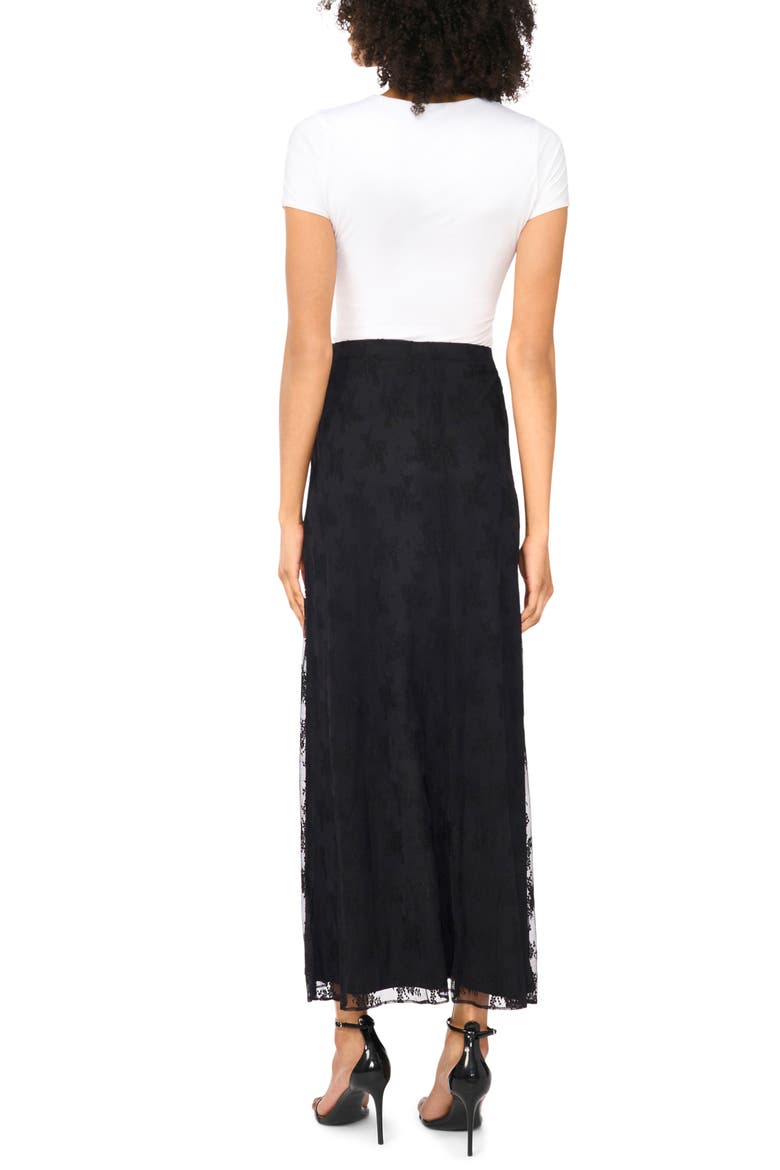 Lace Column Skirt, Alternate, color, RICH BLACK