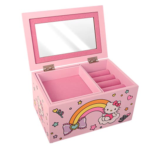 Hello Kitty Pink Wood Jewelry Box In Pink