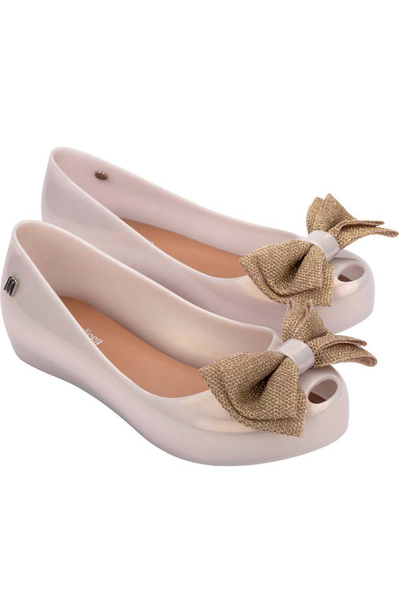 Mini Melissa Kids' Ultragirl Sweet X Flat, Main, color, Beige/Brown