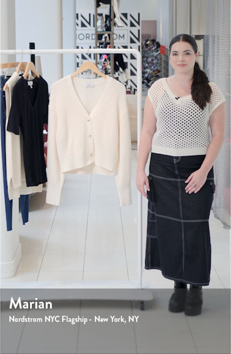 Button-Up Cotton Cardigan, sales video thumbnail