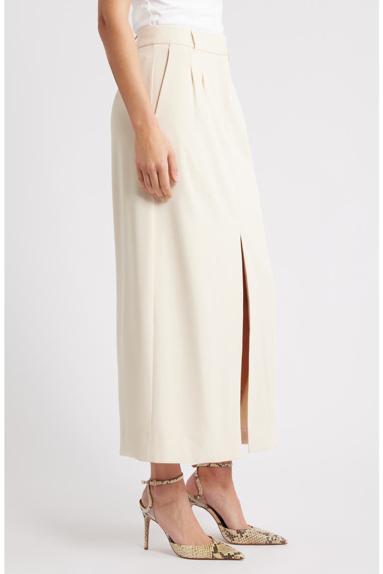 Harry Suiting Slit Maxi Skirt, Alternate, color, CLASSIC CREAM