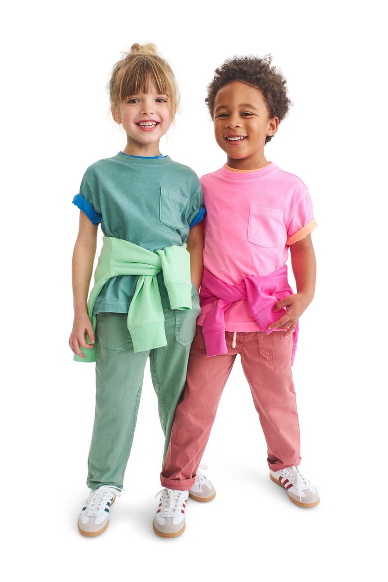 Kids Garment-Dyed Easy Pocket Tee, Alternate, color, Goldfish