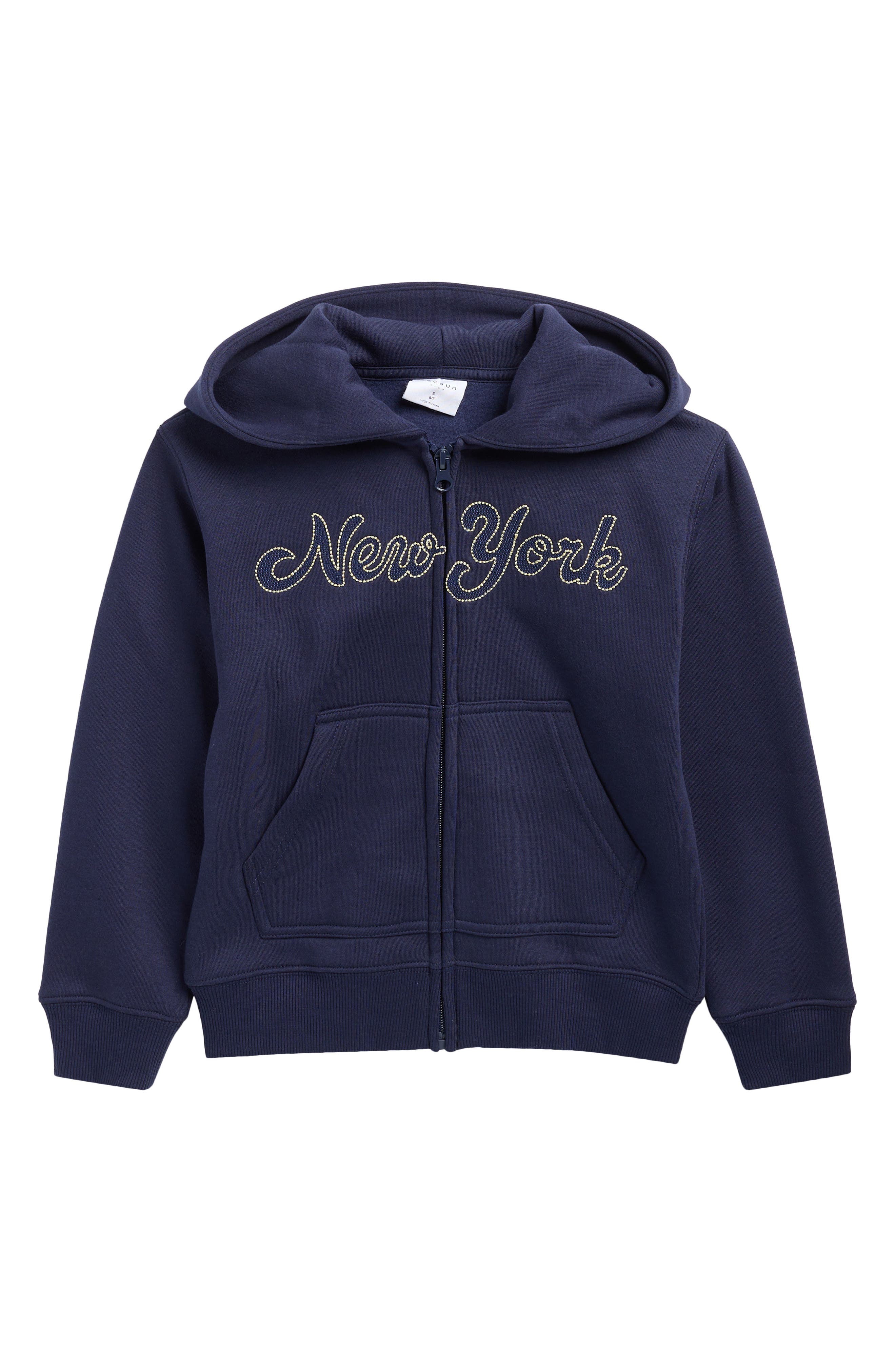 PacSun Kids' New York Zip Jacket in Navy at Nordstrom