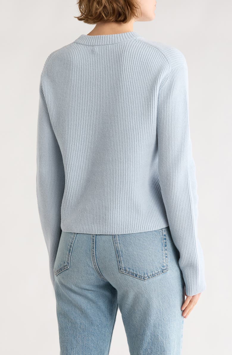 Vince Shaker Stitch Rib Pullover, Alternate, color, Glacier