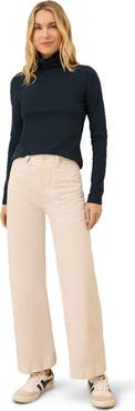 Pact Luxe Stretch Jersey Slim Turtleneck