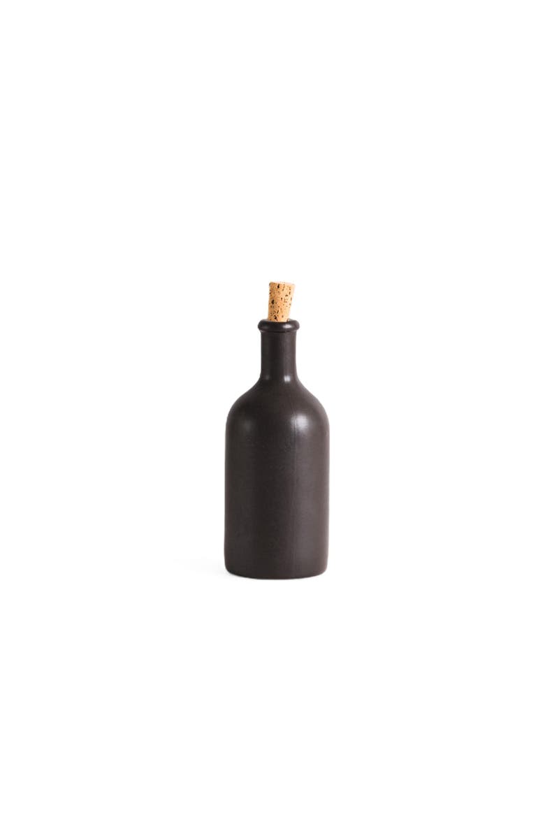Gharyan Stoneware Jazz Olive Oil Dispenser, Main, color, Matte Black