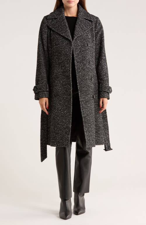 Bcbgeneration Double Breasted Trench Coat In Gray