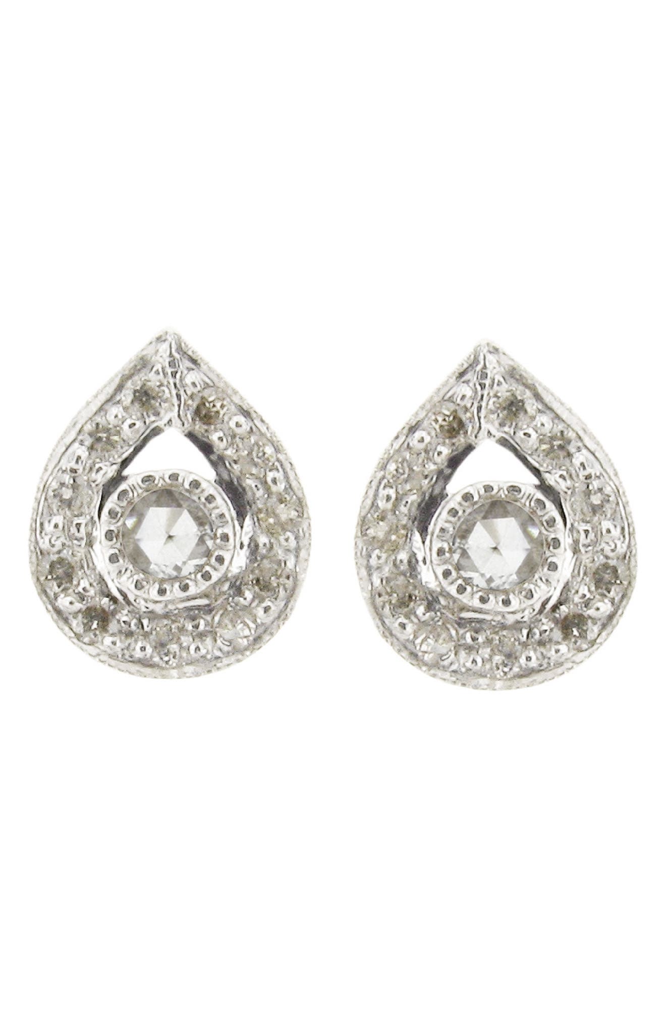 Sethi Couture Diamond Plume Stud Earrings (Women) | Nordstrom