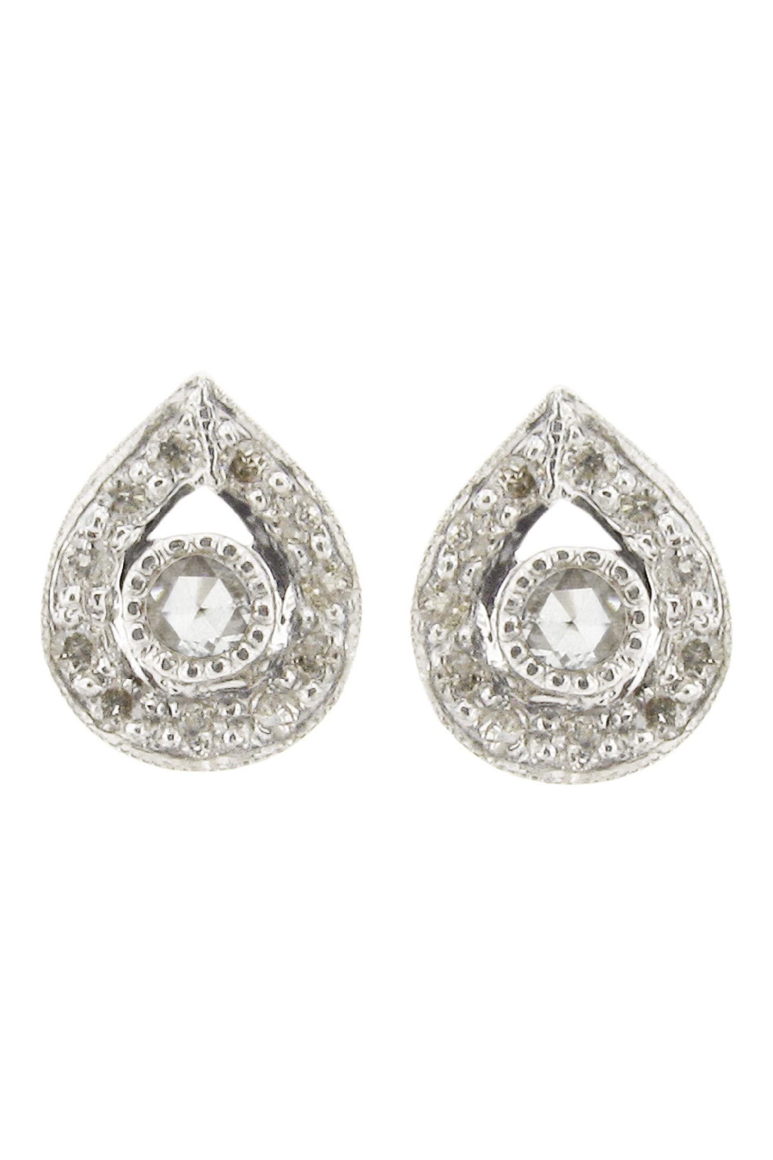 Sethi Sethi Couture Diamond Plume Stud Earrings (Women) | Nordstrom