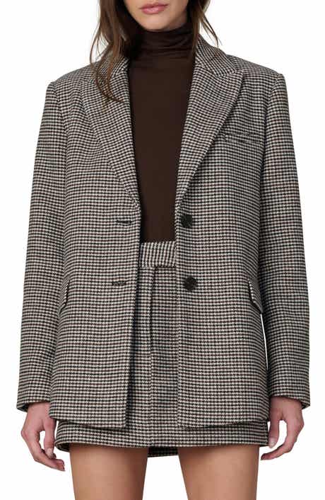 The Boyfriend Houndstooth Blazer