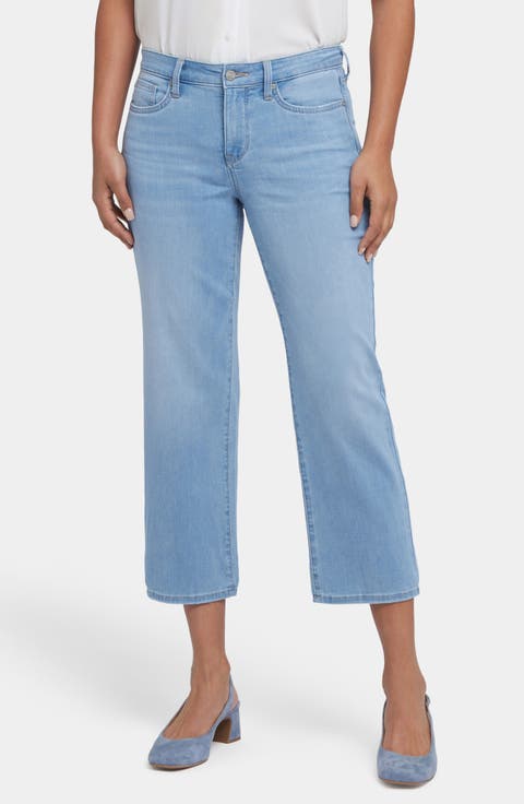 Piper Crop Relaxed Straight Leg Jeans (Petite)
