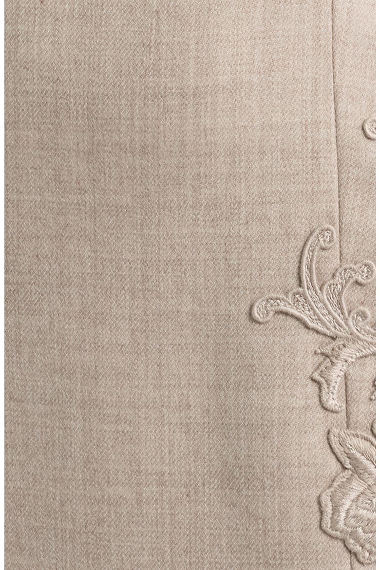 Tate Embroidered Wool Dress, Alternate, color, OAT