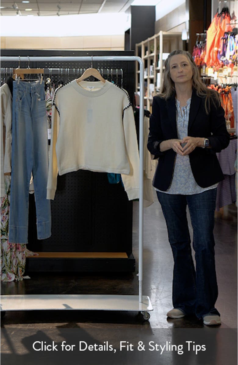 Blanket Stitch Terry Sweatshirt, sales video thumbnail