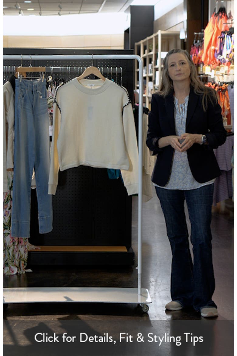 Blanket Stitch Terry Sweatshirt video