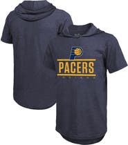 Majestic Threads Men's Majestic Threads Navy Indiana Pacers Tri-Blend Hoodie T-Shirt