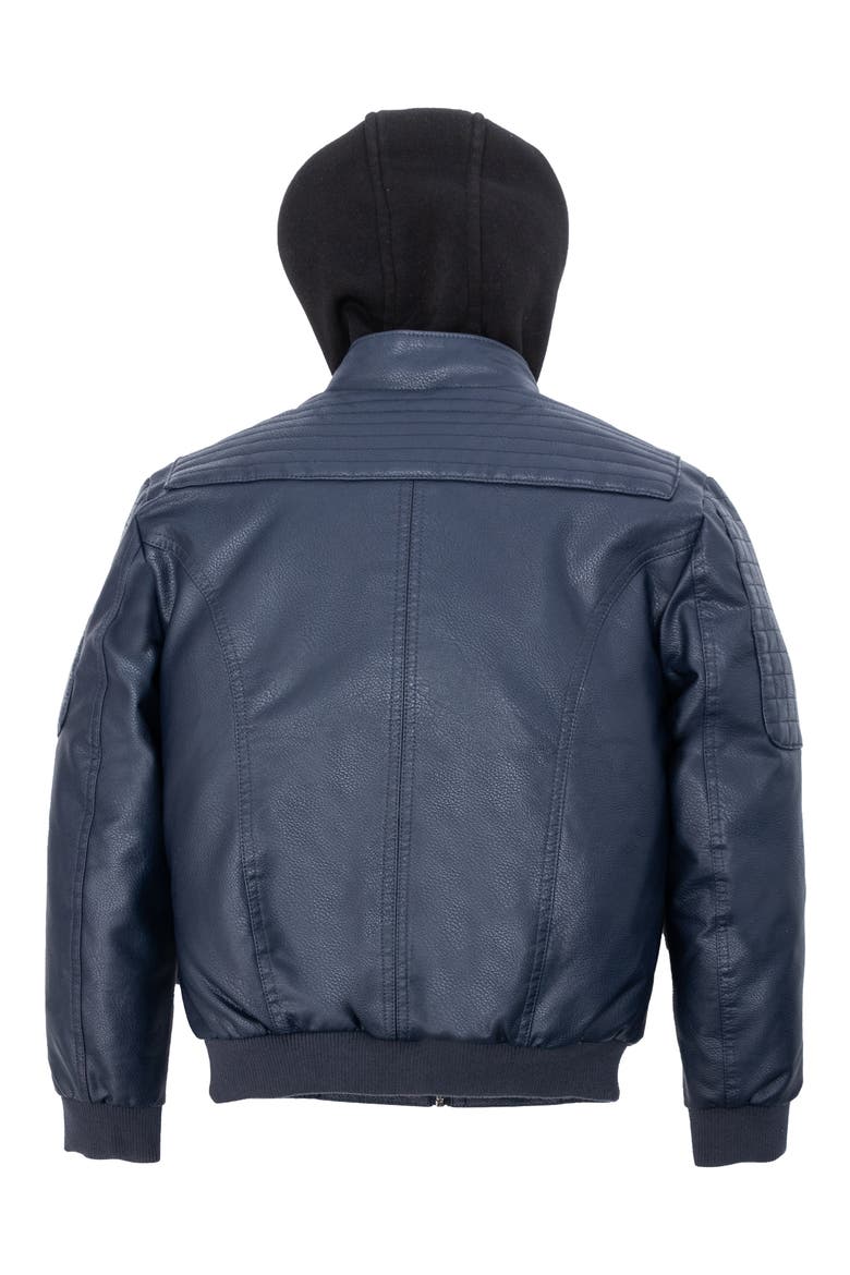 Knit Hood Jacket, Alternate, color, NAVY