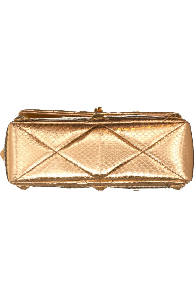 Valentino Garavani Rockstud Spike Metallic Leather Shoulder Bag, Alternate, color,