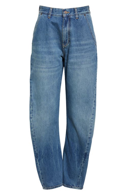 Victoria Beckham Twisted Slouch Jeans In Vintage Indigo